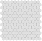 1" Gallery Grey Matte Hex Mosaic | Gramercy Kitchen and Bath