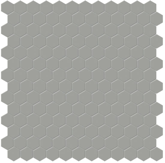 1" Taupe Matte Hex Mosaic | Gramercy Kitchen and Bath