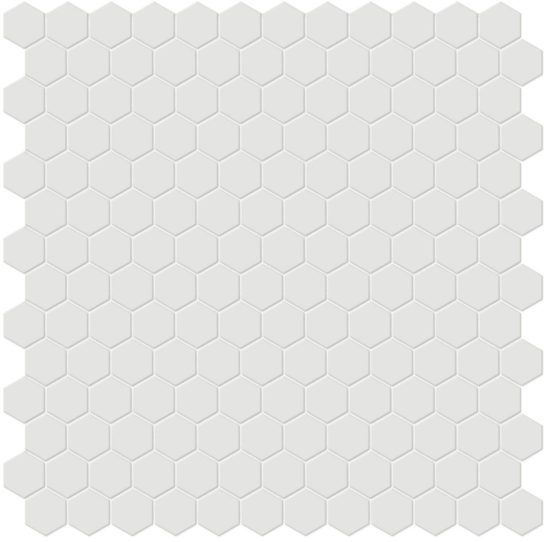 1" Vintage Grey Matte Hex Mosaic | Gramercy Kitchen and Bath