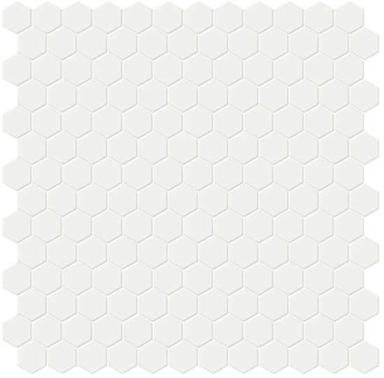 1" White Matte Hex Mosaic | Gramercy Kitchen and Bath