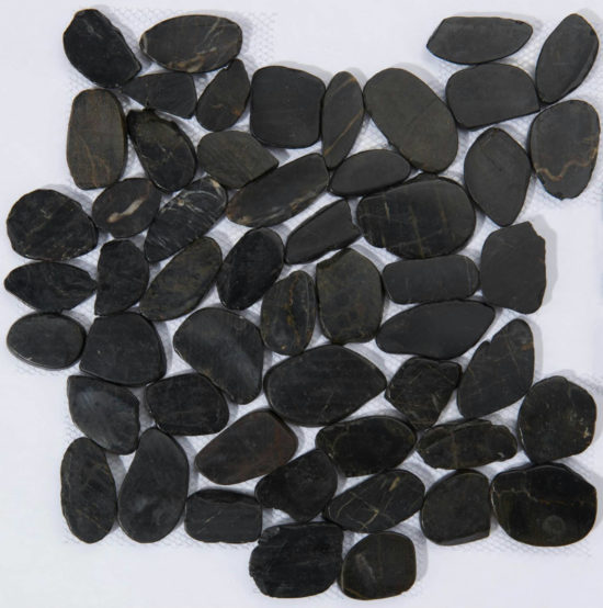 12X12 Flat Tahitian Black | Gramercy Kitchen and Bath