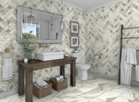 12X24 Matte Crush Gold | Gramercy Kitchen and Bath