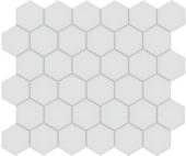 2" Gallery Grey Matte Hex Mosaic | Gramercy Kitchen and Bath