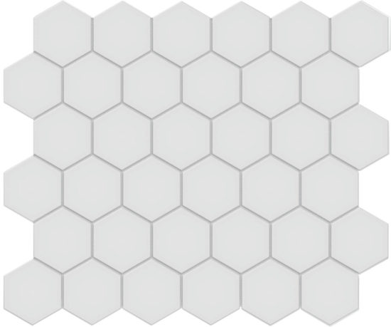 2" Gallery Grey Matte Hex Mosaic | Gramercy Kitchen and Bath