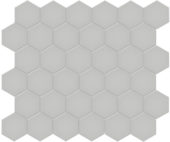 2" Loft Grey Matte Hex Mosaic | Gramercy Kitchen and Bath