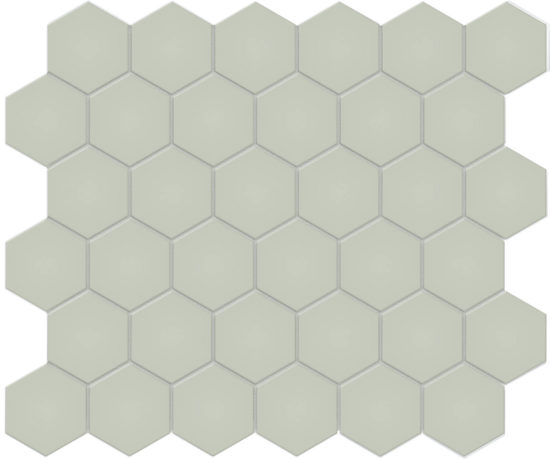 2" Soft Sage Matte Hex Mosaic | Gramercy Kitchen and Bath