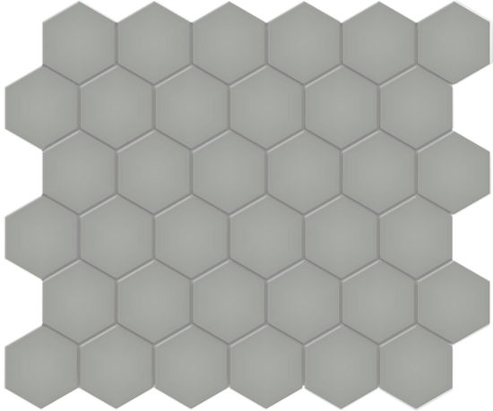2" Taupe Matte Hex Mosaic | Gramercy Kitchen and Bath