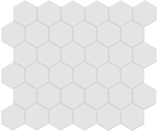 2" Vintage Grey Matte Hex Mosaic | Gramercy Kitchen and Bath