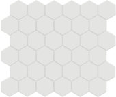 2" Vintage Grey Matte Unglazed Hex Mosaic | Gramercy Kitchen and Bath