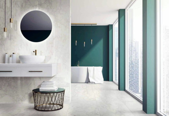 24X48 Matte Glamour White | Gramercy Kitchen and Bath