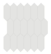 2x5 Vintage Grey Glossy Picket Mosaic | Gramercy Kitchen and Bath