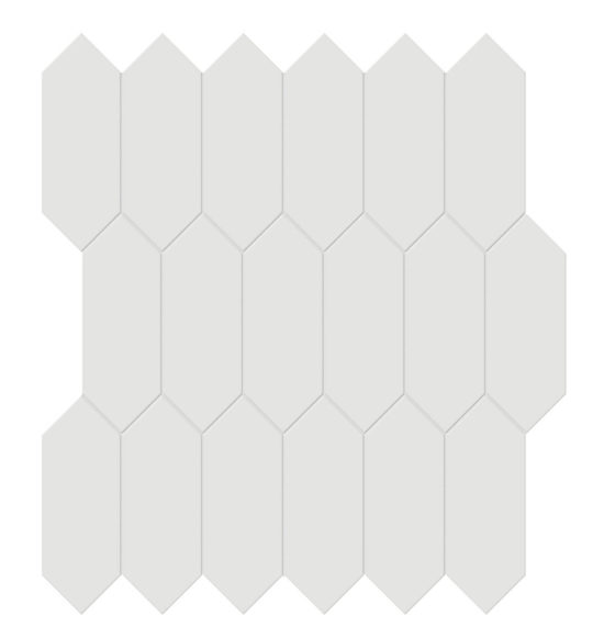 2x5 Vintage Grey Glossy Picket Mosaic | Gramercy Kitchen and Bath
