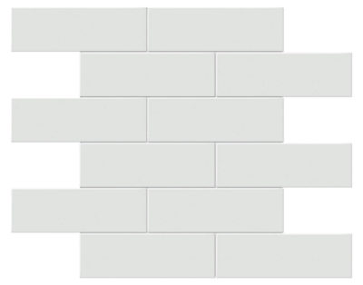 2×6 Gallery Grey Matte Brick Mosaic