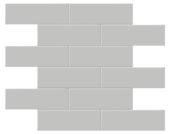 2x6 Loft Grey Matte Brick Mosaic | Gramercy Kitchen and Bath