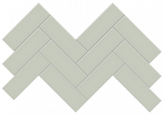 2x6 Soft Sage Matte Herringbone Mosaic | Gramercy Kitchen and Bath