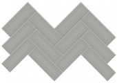 2x6 Taupe Glossy Herringbone Mosaic | Gramercy Kitchen and Bath