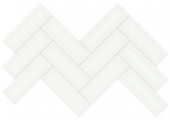 2x6 White Matte Herringbone Mosaic | Gramercy Kitchen and Bath