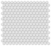 3/4" Gallery Grey Matte Penny Round Mosaic | Gramercy Kitchen and Bath
