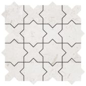 3"x3" Cross & Star Beige Marble | Gramercy Kitchen and Bath