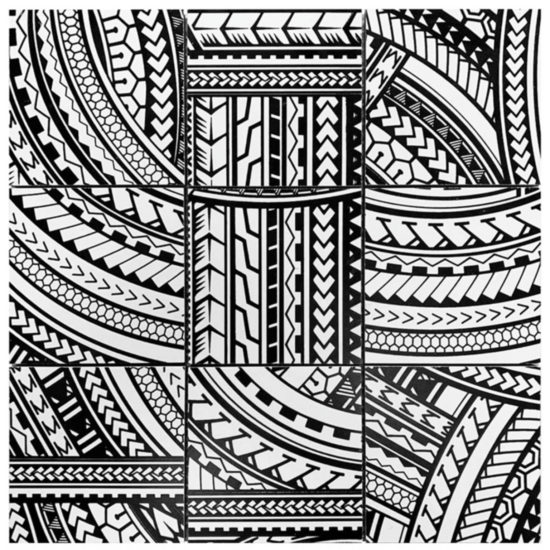 4"X4" Island Native Series Black & White Glazed Ceramic Mosaic | Gramercy Kitchen and Bath