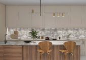 5x10cm Multi Finish Mosaic Limestone | Gramercy Kitchen and Bath
