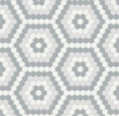 Afternoon Blend Matte Hexagon Pattern Mosaic | Gramercy Kitchen and Bath