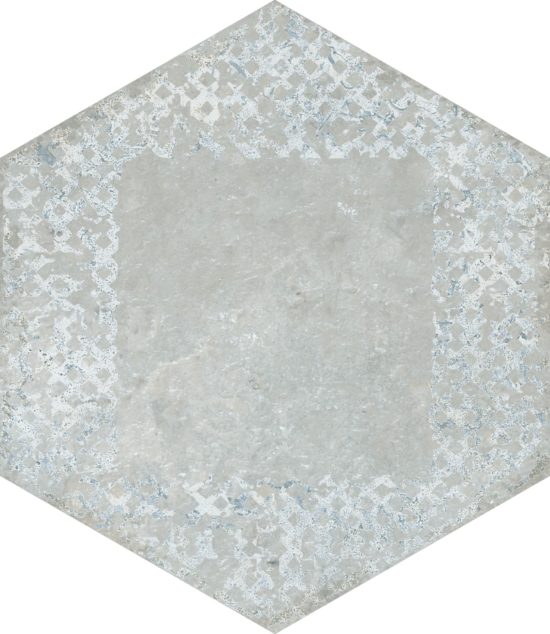 Alma 5.5X6.3 Grey Decor Hexagon | Gramercy Kitchen and Bath