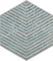 Alma 5.5X6.3 Grey Decor Hexagon | Gramercy Kitchen and Bath