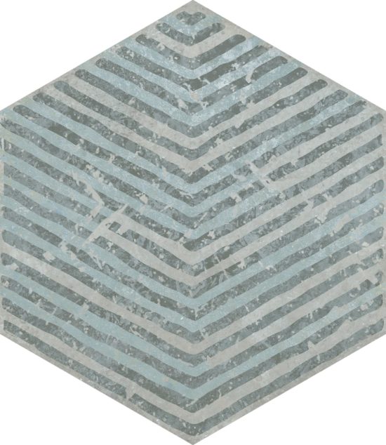 Alma 5.5X6.3 Grey Decor Hexagon | Gramercy Kitchen and Bath