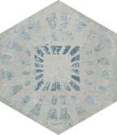 Alma 5.5X6.3 Grey Decor Hexagon | Gramercy Kitchen and Bath