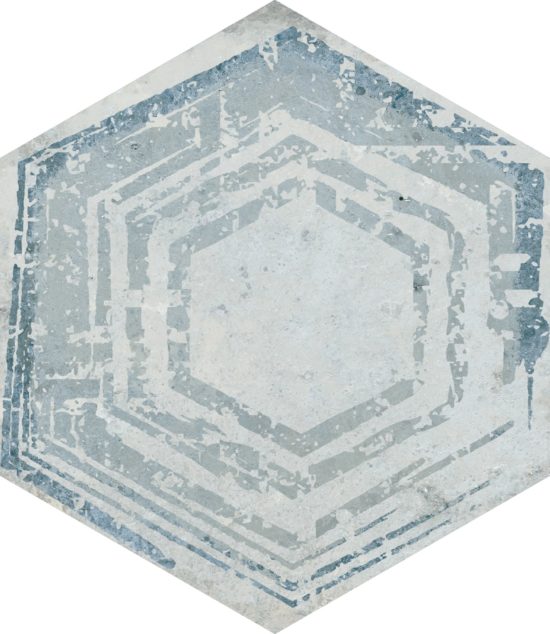 Alma 5.5X6.3 Grey Decor Hexagon | Gramercy Kitchen and Bath