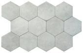 Alma 5.5X6.3 Grey Hexagon | Gramercy Kitchen and Bath