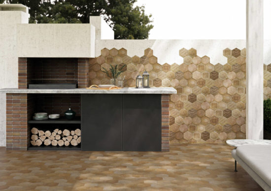 Alma 5.5X6.3 Terra Hexagon | Gramercy Kitchen and Bath