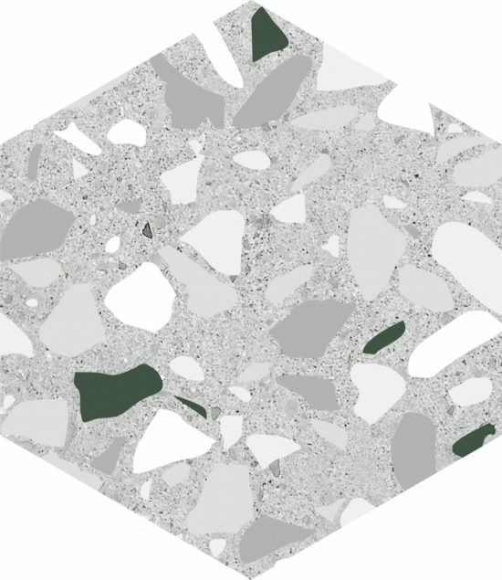 Altea 5.5X6.3” Grey Hexagon | Gramercy Kitchen and Bath
