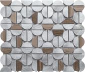 Aluminum & Marble Semi Circle 19 Brown | Gramercy Kitchen and Bath