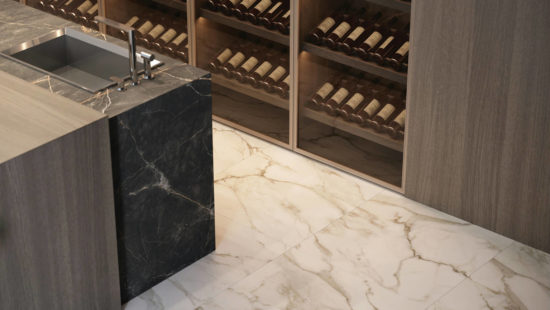 Amalfi Calacatta Honed 32X32 | Gramercy Kitchen and Bath