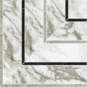 Arabescato Verona Honed Picco Mosaic | Gramercy Kitchen and Bath