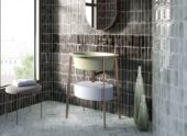 Aruba Coal Gloss 2x6 | Gramercy Kitchen and Bath