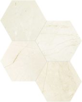Avorio Crema 6 Hexagon Mosaic | Gramercy Kitchen and Bath