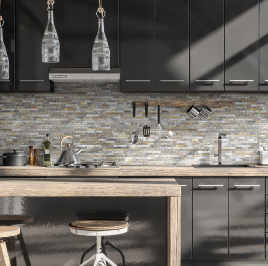 Baguette Royal Vein Mosaic | Gramercy Kitchen and Bath