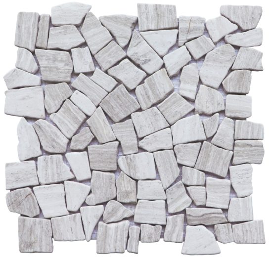 Beige Limestone Matte Mini Opus Interlocking | Gramercy Kitchen and Bath