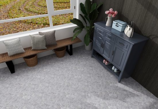 Beige Limestone Matte Mini Opus Interlocking | Gramercy Kitchen and Bath