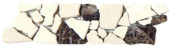 Beige/Brown Opus Mosaic Interlocking Border | Gramercy Kitchen and Bath