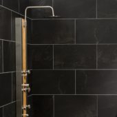 Black Ice Wall Tile 25x15 | Gramercy Kitchen and Bath