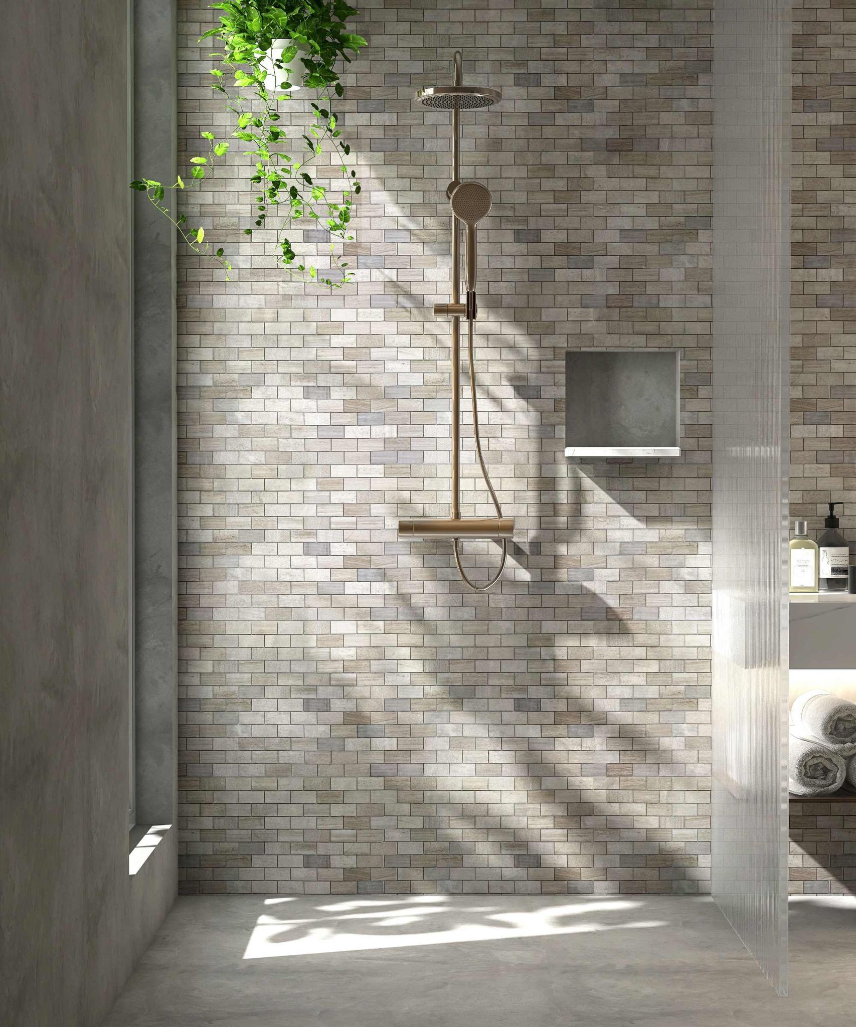 Brick Limestone Multi Finish Grey | Gramercy Kitchen and Bath