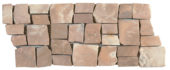 Cappuccino Cubic Marble Opus Interlocking Border | Gramercy Kitchen and Bath
