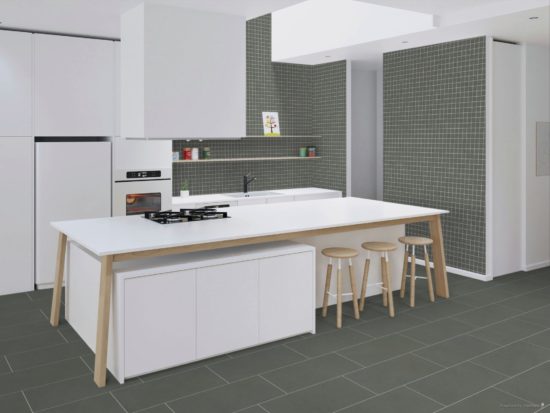 Concord 2X2 Mosaic Umber Matte | Gramercy Kitchen and Bath