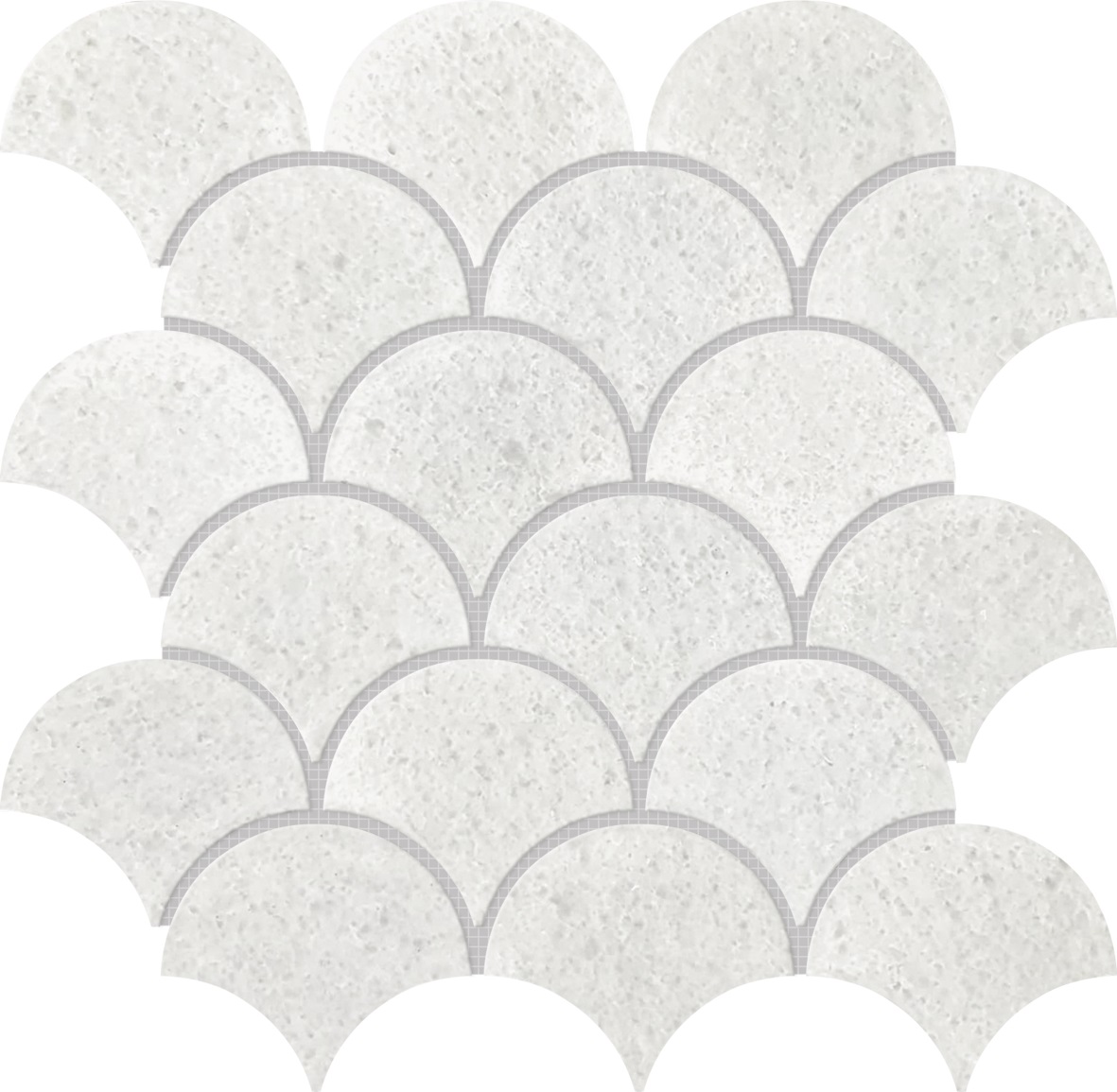 Crystal White Marble Scale Polished