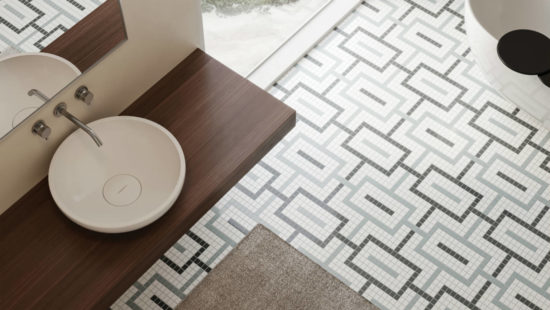 Dawn Blend Matte Chain Pattern Mosaic | Gramercy Kitchen and Bath