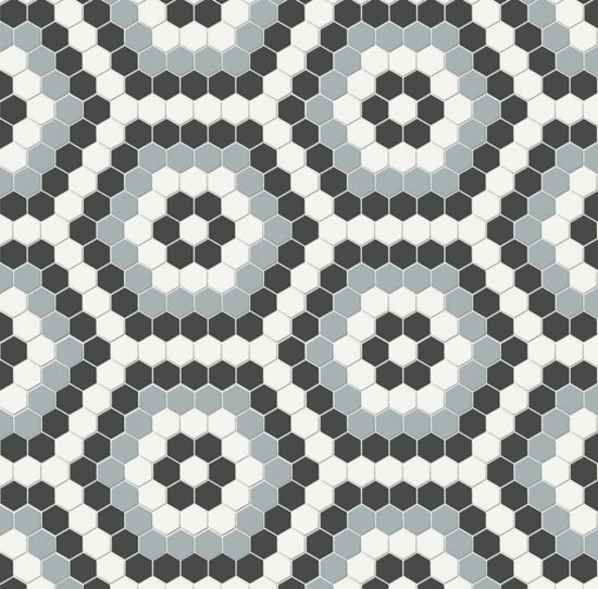 Dawn Blend Matte Hexagon Pattern Mosaic | Gramercy Kitchen and Bath